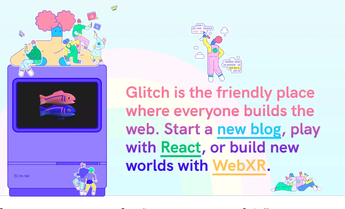 Glitch Website Sticker