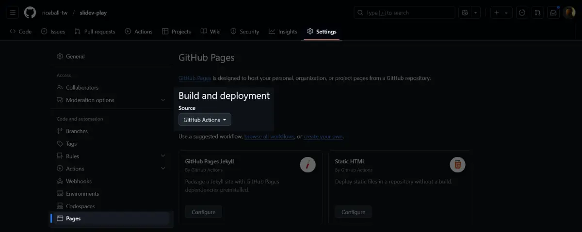 GitHub Configuration